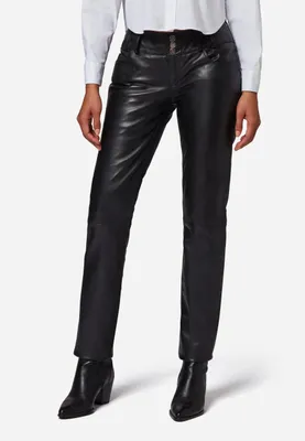 Produktbild von Damen Lederhose Lederjeans Ricano SKINNY – Schwarz / S