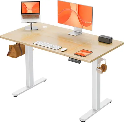 Höhenverstellbarer Schreibtisch 120x60 cm, elektrisch, Memory-Funktion