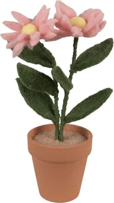 Immagine prodotto di Clayre & Eef Decorazione Fiore 8x8x26 cm Rosa Tessile