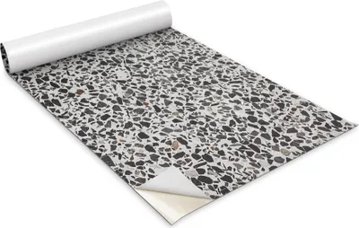 Produktbild von Selbstklebende Möbelfolie - Dekorationsfolie - Tischmöbel - Zuschneidbar - Terrazzo-Kieselmuster - 100 x 50 cm
