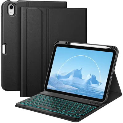 Zdjęcie produktu dla Etui z klawiaturą kompatybilne z modelami A16, 11. generacji oraz 10. i 11. generacji, kolor czarny