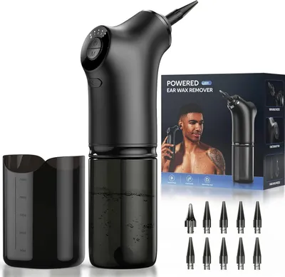 Produktbild von Ohrenschmalz Entferner - Ohrenreinigungsset - Wiederaufladbarer Ohrenreiniger mit 4 Druckmodi - effektives Ohrenschmalz-Entfernungswerkzeug
