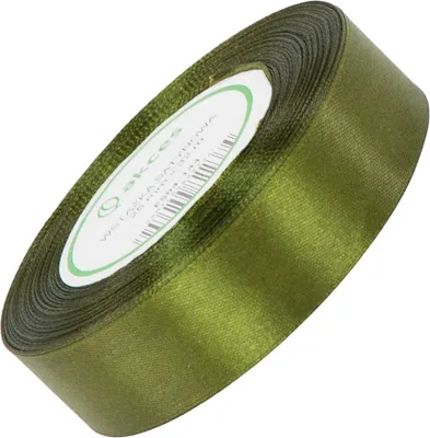 Zdjęcie produktu dla Wstążka satynowa ciemna oliwka 25mm - 32mb