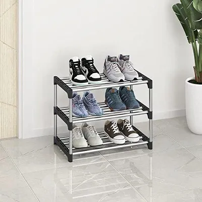 Immagine prodotto di Set di organizer per scarpe / Portascarpe - Organizer per scarpe in un unico set / Scaffale impilabile salvaspazio per organizzare la scorta di scarpe