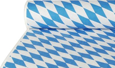 Papiertischtuch mit Damastprägung 50 m x 1 m "Bayrisch Blau"