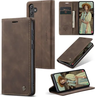 Produktbild von Samsung Galaxy A55 Hülle - CaseMe 013 Klapphülle - Dunkelbraun