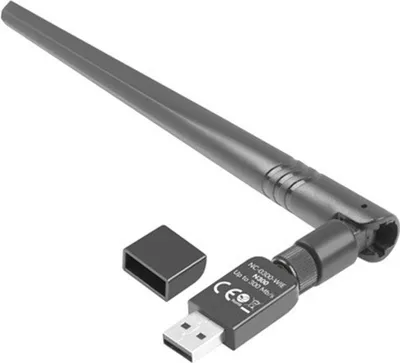 Zdjęcie produktu dla Lanberg NC-0300-WIE, Bezprzewodowy, USB, Ethernet / WLAN, 2400 Mbit/s, Czarny