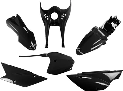 Produktbild von Verkleidungskit UFO PLAST 6-teilig Verkleidungssatz Kunststoff für Kawasaki KLX 110 ccm Bj. 2010 - 2025, Farbe:schwarz