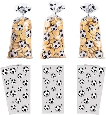Productafbeelding van Voetbalgeschenktassen met 100 zilveren lintjes