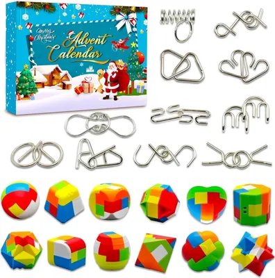 Produktbild von 3D Puzzle Adventskalender Kinder 2024 - Weihnachtsgeschenke Jungen 10 Jahre