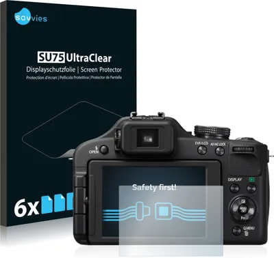 Produktbild von 6x Für Panasonic Lumix DMC-FZ150 Schutzfolie Savvies Displayschutz Display Schutz Folie Klar Transparent