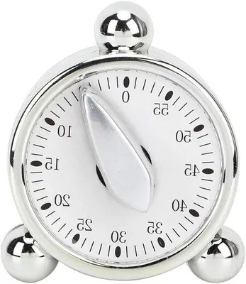 Image de Horloge de cuisine rétro vintage - Minuterie de cuisine mécanique avec réveil et compte à rebours
