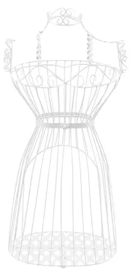 Produktbild von Mannequin-Modellständer, Ganzkörperdesign, Höhenverstellbar, 1 Weiß