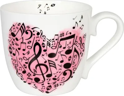 Image de Tasse Könitz « Love is the key », tasse à café, tasse, tasse à café, porcelaine fine, 425 ml, 11 2 057 2596