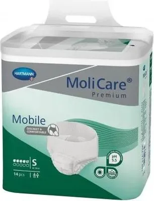 Image de Hartmann MoliCare Mobile 5 gouttes Small - 4 paquets de 14 protections