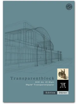 Produktbild von Transparentpapier A4 80g/qm Block mit 25 Blatt