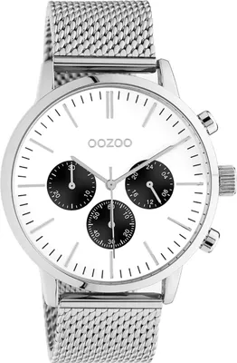 Produktbild von Oozoo Armbanduhr silber Edelstahl C10910 Timepieces Uni Analog-Quarzuhr UOC10910