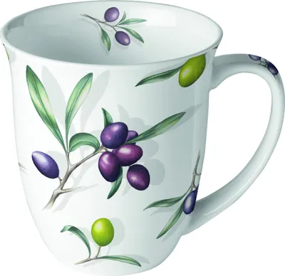 Produktbild von Porzellan-Becher 0,4 L - Delicious olives