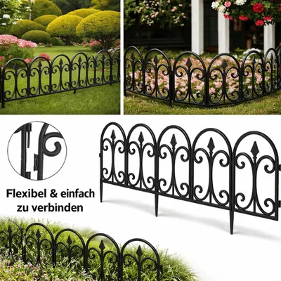 Produktbild von Beeteinfassung Beetumrandung Rasenkante Gartenpalisade Beetzaun Garten 14,4m