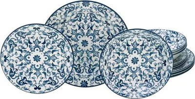 Produktbild von 12-teiliges Blauwes Geschirr Set Aardewerk