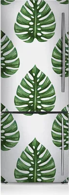 Produktbild von Kühlschrankmagne Kühlschrank Aufkleber Magnetfolie Dekoration 70x190 cm - Blätter