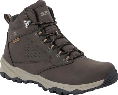 Image de Regatta - Bottes de randonnée « Amble » pour homme, imperméables RG12677 (42 EU) (noir-marron/marron clair)