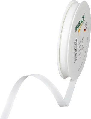 Produktbild von Band Baumwolloptik, B 10 mm, Rolle à 25 m Weiß
