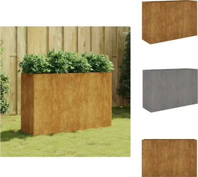 Obrázok produktu pre vidaXL Zvýšený záhon 120x40x80 cm Corten oceľ - Kvetináče a sadenice