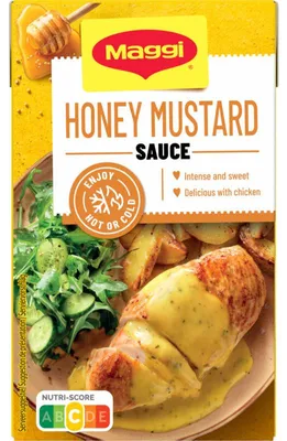 Produktbild von Maggi Honig Senf Sauce 250 ml – Würzige Honig-Senf-Soße für Fleisch & Salate