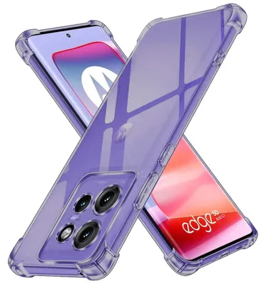 Produktbild von Techsuit - Shockproof Clear Silicone Hülle für Motorola Edge 50 Neo / Motorola ThinkPhone 25 – rauchschwarz