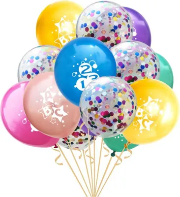 Produktbild von Oblique Unique Konfetti Luftballon Set für Schuleinführung Schulanfang Deko Ballons Farbmix