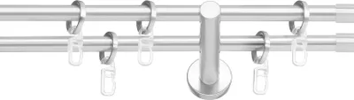 Produktbild von SN Deco - Stilgarnitur Brest, 19 mm, 2-Lauf, chrom-matt, 120 cm