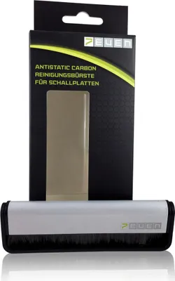Produktbild von Carbonfaser Schallplatten Reinigungsbürse (Kohlefaser) / LP Antistatik Plattenbürste