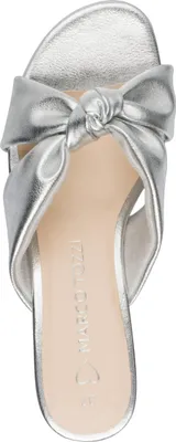Produktbild von MARCO TOZZI Damen Pantolette Knoten Queenie 2-27202-46, Größe:38 EU, Farbe:Silber