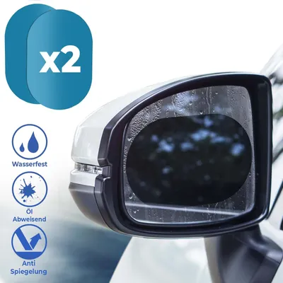Image de Kit film anti brouillard d'eau pour voiture Kit film rétroviseur de protection universel