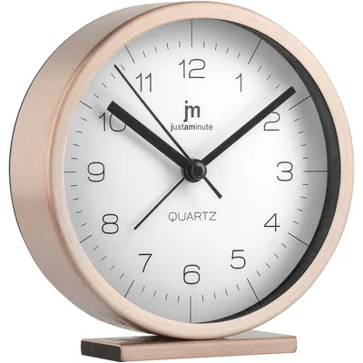 Imagen del producto de Reloj despertador de cuarzo, color rosa dorado