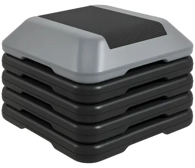 Image de Plateforme aérobique, hauteur réglable, surface antidérapante, GRIS