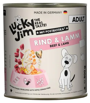 Produktbild von Lucky Jim Classic Adult Rind & Lamm 800g