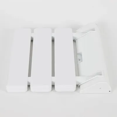Produktbild von Klappsitz Dusche wandmontiert - Duschsitz Badstuhl - bis 130 kg Belastbarkeit - Aluminiumlegierung - 36 x 33 x 5 cm - Ohne Beine