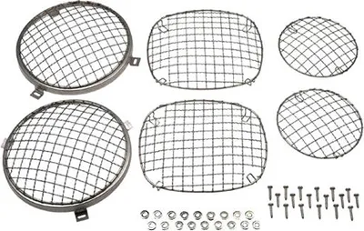 Zdjęcie produktu dla Kratka ochronna reflektora ze stali nierdzewnej Jeep CJ5 CJ7 76-86