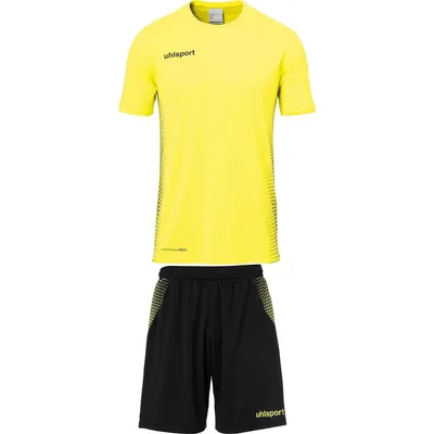 Produktbild von Uhlsport Score Sport-Outfit Kurzarm Herren - Neongelb / Schwarz