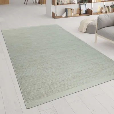Immagine prodotto di Tappeto tessuto a mano Tessitura piatta Stile scandinavo Motivo intrecciato Mèlange Bianco Dimensioni 80x150 cm