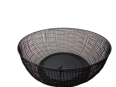 Produktbild von Rasteli Korb-Korb Metall Schwarz D 35 cm H 13,5 cm