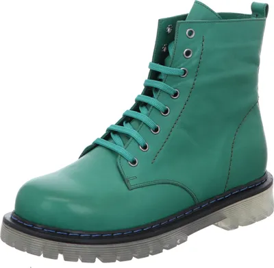 Produktbild von Gemini Damen Stiefelette Combat Boot transparente Profilsohle 342290-02, Größe:38 EU, Farbe:Grün