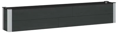 Produktbild von vidaXL Hochbeet Schwarz 200 x 30 x 36 cm
