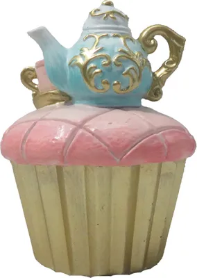 Produktbild von Clayre & Eef Dekoration Cupcake Ø 8x11 cm Rosa Polyresin