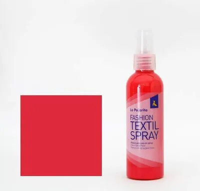 Produktbild von La Pajarita Textilspray 100ml Kirschrot für Bastelarbeiten