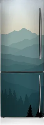 Produktbild von Kühlschrankmagnete Kühlschrank Magnetfolie Magnete Küche 60x180 cm - Waldgebirge.