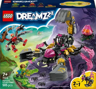 Immagine prodotto di LEGO DREAMZzz 71513 Nightmare Scorpion Excavator - 2-in-1 Construction Toy