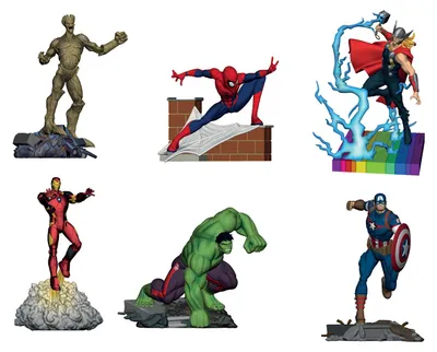 Produktbild von Marvel Avengers 2024 6er - Spielfiguren Set